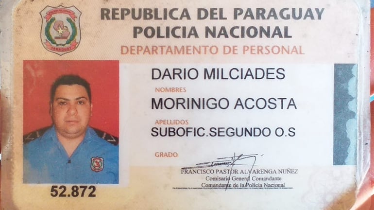 Documentos de Dario Milciades Morínigo Acosta.