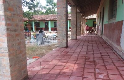 Los trabajos  de remodelación completa de tres aulas de la escuela María Auxiliadora deben culminar en los primeros días de abril.