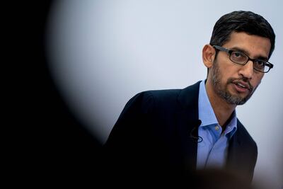 El CEO de Google, Sundar Pichai.