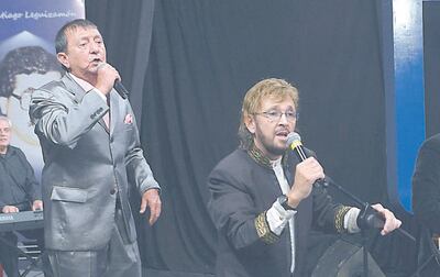 Kike Krona y Carlos Báez, miembros de La Máquina del Tiempo.