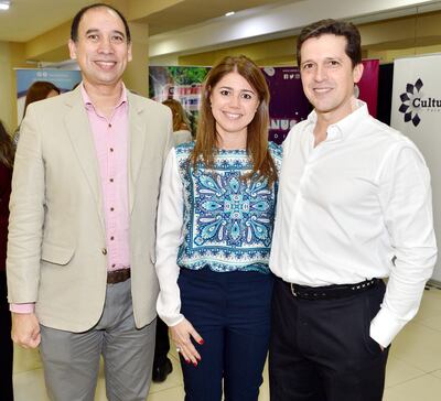 Juanjo Martínez, Nury Montiel y Guido Kunzle.