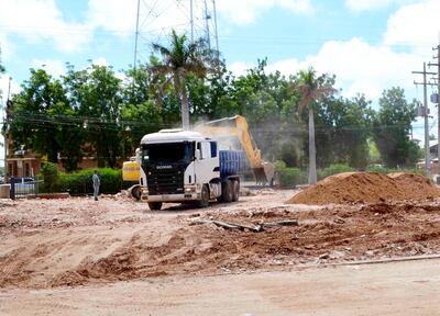 En este sitio se encontraba el Salón de Venta de la Cooperativa Fernheim en el microcentro de Filadelfia.