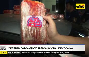 Detienen presunto cargamento transnacional de cocaína