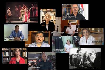 Eduardo Nakayama, Guido Rodríguez Alcalá, Herib Caballero Campos, Mary Monte de López Moreira, Elvira Solano López, Julia Velilla Laconich, Diego Sánchez Haase y el coronel Roberto Olmedo, son los primeros en aparecer en esta serie de videos.