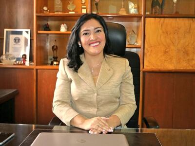 Sofía Montiel, ministra de la Senatur.