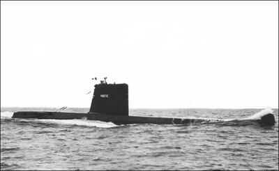 Fotografía de archivo del submarino francés “La Minerve”.