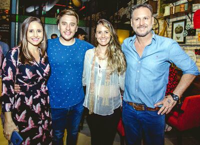 Tamara Guerrero, Nelson Sanabria, Bone Salasto y Guti García.