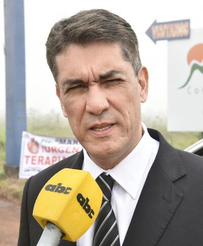 Ronald Acevedo, gobernador de Amambay.