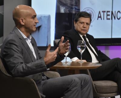 Julio Mazzoleni, ministro de Salud (i).