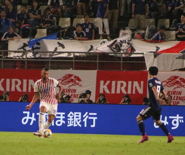 Martínez jugó todo el segundo tiempo ante los Samuráis Azules.