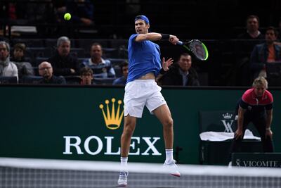 El ruso Karen Khachanov no pudo pasar la primera ronda en París.