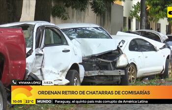 Ordenan retiro de chatarras de comisaría