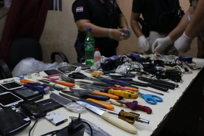 Incautan celulares y armas blancas durante requisa en el Buen Pastor