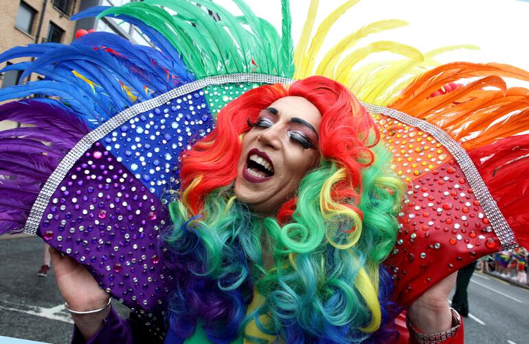 Parada del Orgullo Gay en Belfast, Irlanda del Norte. 
