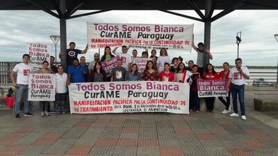 Manifestación pacífica de 'Curame'