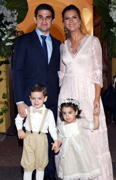 Nicolás, Franco y Luciana Robertti, y Stephi Gunther.