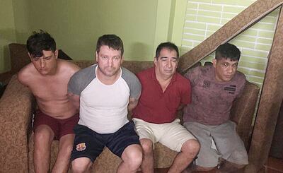 Los maleantes fueron sorprendidos en una residencia que utilizaban como  escondite.