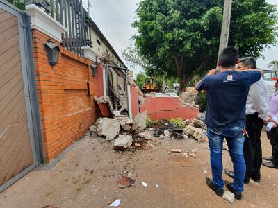 Antes del derrumbe se notificó dos veces  al senador.