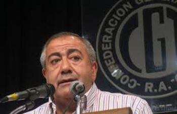 En la imagen, Héctor Daer, uno de los integrantes del consejo directivo de la CGT (Conferencia General del Trabajo). (Imagen de archivo EFE).