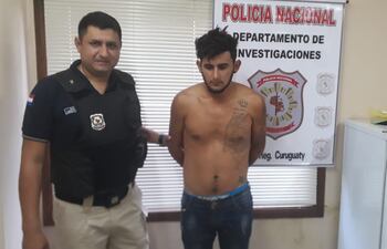 La policía logró la detención de Óscar Javier Amarilla Ortíz, uno de los presuntos asaltantes de un casino en Curuguaty.