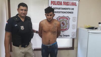 La policía logró la detención de Óscar Javier Amarilla Ortíz, uno de los presuntos asaltantes de un casino en Curuguaty.