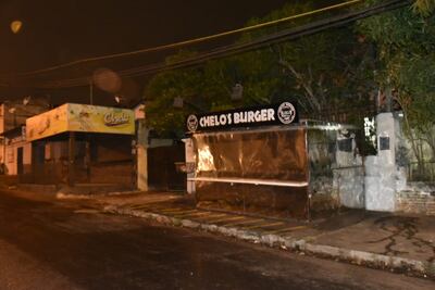 Local que fue asaltado esta madrugada.