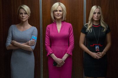Charlize Theron, Nicole Kidman y Margot Robbie protagonizan “El escándalo”.