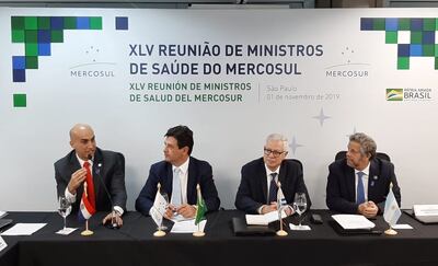 Del acto asistieron los ministros de los países miembros del  Mercosur.