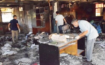 El incendio registrado hace casi dos años consumió varias oficinas situadas en la planta baja del edificio.