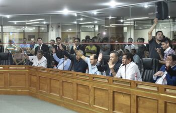 Plenaria de la Junta Municipal de Asunción.