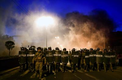 Protestas en Bolivia.