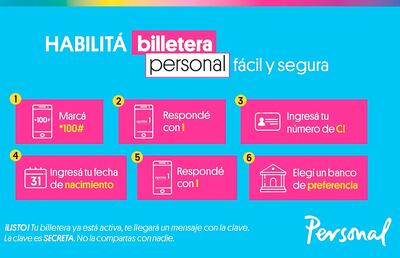 Pasos para que el usuario habilite su Billetera Personal de manera fácil y segura. Es una plataforma que ayuda al cliente a realizar varias gestiones con comodidad. En esta cuarentena es de suma utilidad para el cobro de los subsidios otorgados por el Gobierno.