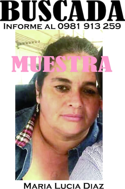 María Lucía Díaz es buscada por la Policía debido a que es sospechosa principal del hurto de más de G. 11.000.000 que sus empleadores guardaban para una cirugía de su hijo.