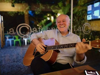 Aldo Solalinde en La Cafebrería