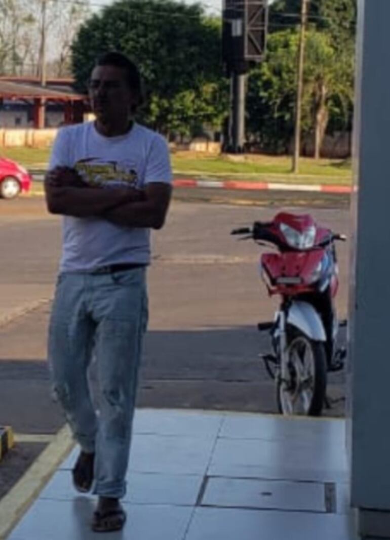 Catalino Fretes, pareja de la agresora.