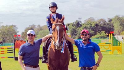 Amazona ecuatoriana Anabella Muñoz fue la vencedora individual de la categoría altura de 0.70.