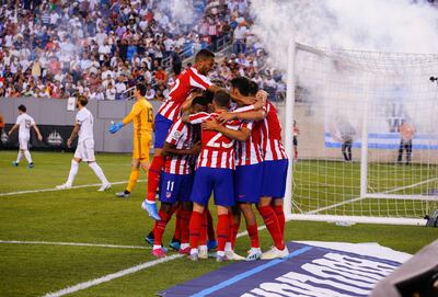 Atlético Madrid goleó al Real Madrid en Estados Unidos.