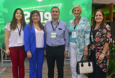 Laura Ramírez, Martha Fernández, Omar Huaquin, Eugenia Bakounovitch y Norma Pose.