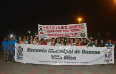 Los manifestantes, en su mayoría mujeres y niñas, exigieron la modificación del Código Penal.