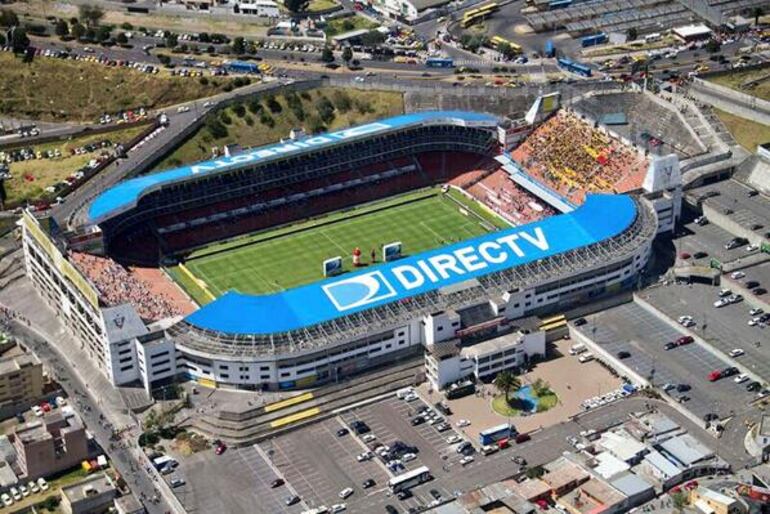 El estadio Casa Blanca en Quito.