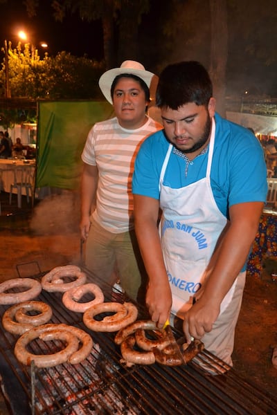 El chorizo sanjuanino es otras de las estrellas del festival.