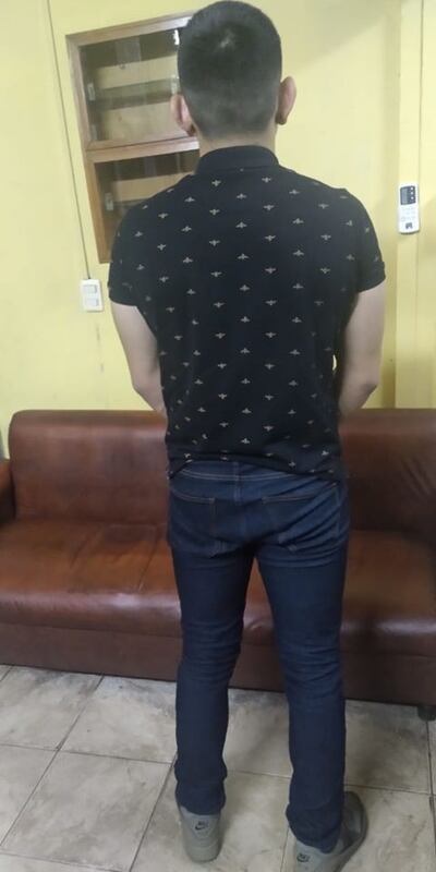 David Alexander Gómez Vera, detenido.