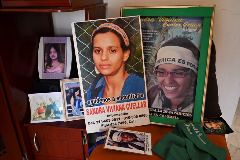 Fotos de la activista ambiental Sandra Viviana Cuellar.