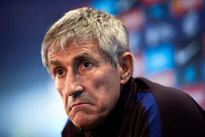 Quique Setién, técnico del Barcelona.