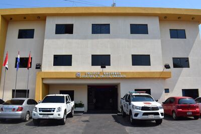 La sede de la Jefatura Departamental de la Policía Nacional en Caaguazú.