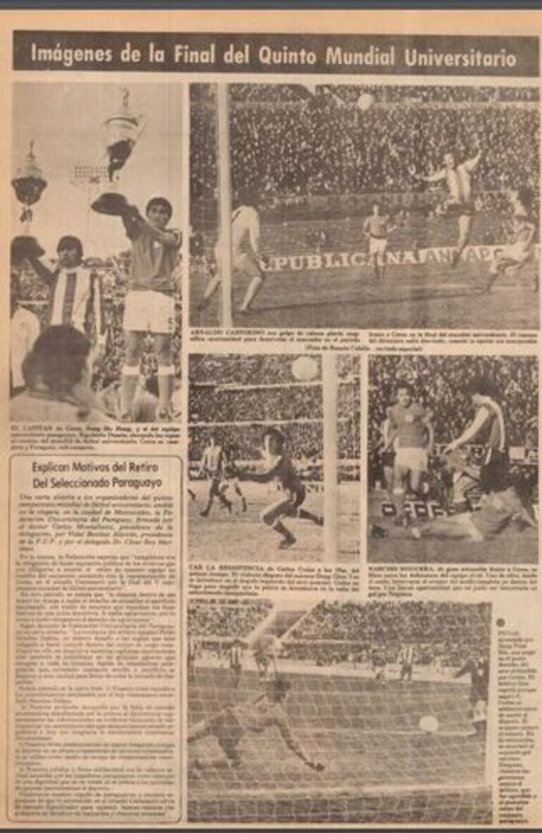 Imágenes de aquella final que tuvo a Paraguay como protagonista.