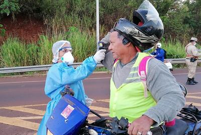 Uno de los puestos de control es en el cruce Don Bosco, avenida Perú.