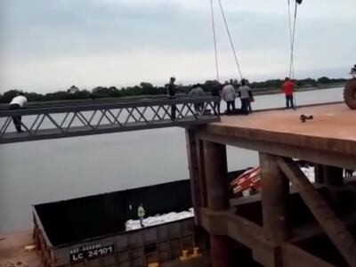 Accidente en Puerto Caacupemí.