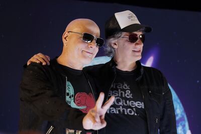 Zeta Bosio y Charly Alberti, integrantes de Soda Stereo.