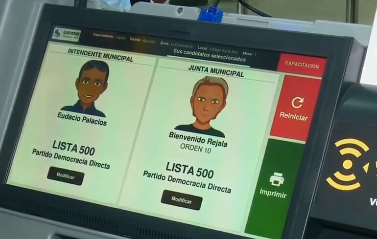 Opción intendente y Junta Municipal